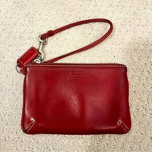 Red Coach Wristlet ❣️